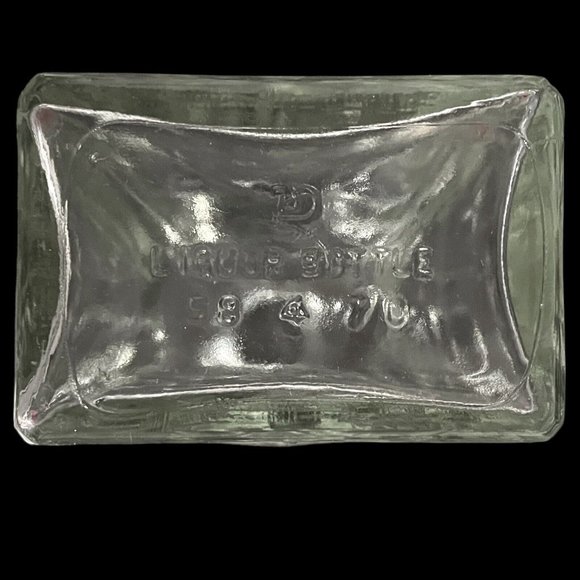 Vintage 1960s Glass Liquor Decanter Bottle 11.5" Jose Seagram & Sons Ltd Canada - Picture 9 of 10